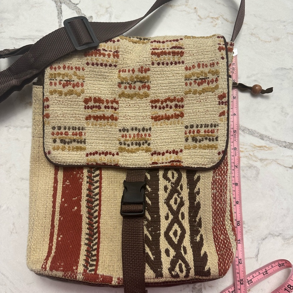 Vintage style homemade crossbody bag